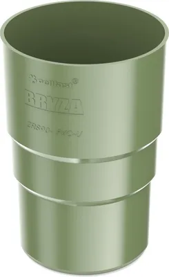 Produktbild von Kunststoff-Fallrohrverbinder Ø 63 mm, Grün RAL 6020