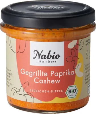 Produktbild von Nabio Gegrillte Paprika Cashew Aufstrich (135 g)