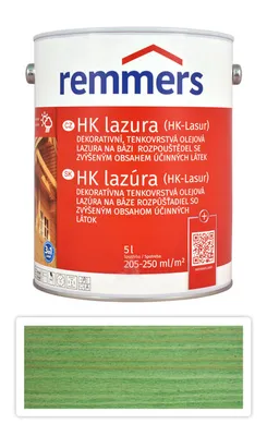 Obrázek produktu pro REMMERS HK lazura - ochranná lazura na dřevo pro exteriér 5 l Jedlově zelená