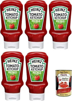 Produktbild von Heinz Pickle, Gewürzgurken-Sauce, 5x 250g + Italian Gourmet polpa 400g