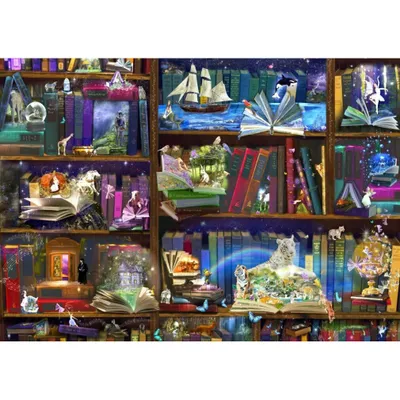 Produktbild von BLUEBIRD Puzzle Abenteuer Bibliothek 3000 Teile