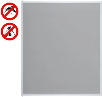 Produktbild von Fliegengitter Insektenschutz Fenster 130 x 150 cm Mückenschutz Alurahmen Bausatz