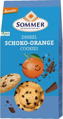 Produktbild von Cookies - Dinkel Schoko-Orange 150g
