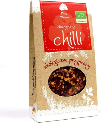 CHILI PŁATKI BIO 30 g - DARY NATURY
