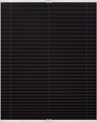 Produktbild von Lichtblick Plissee Klemmfix ohne Bohren, verspannt, blickdicht Grau, 130 cm, 60 cm x 130 cm (B x L)