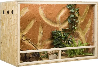 Produktbild von OSB Terrarium, Holzterrarium 120x60x80 cm mit Seitenbelüftung