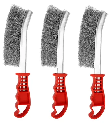 Produktbild von 3 Stück Edelstahl Drahtbürsten Set zur Reinigung von Schweißschlacken