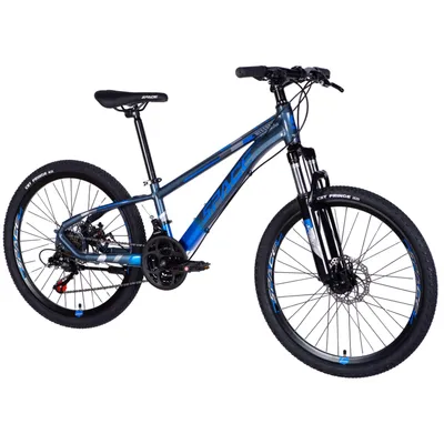 Produktbild von Kinderfahrrad Mercury Aluminium, 24", 130–160 cm, 21-Gang, Blau