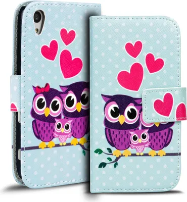 Produktbild von Handy Tasche für Sony Xperia Z3 Plus Hülle Kunstleder Motiv Schutzhülle Case