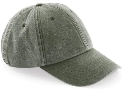 Obrázok produktu pre Beechfield Uni čiapka v retro džínsovom štýle FK253 (jednotná veľkosť) (retro olivová)