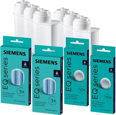 Produktbild von SIEMENS 2x EQ.series Pflegeset - Entkalker, Reiniger & Wasserfilter Brita Intenza