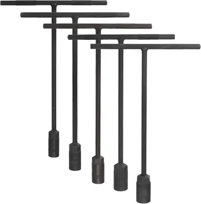 Produktbild von 5-teiliges T-Griff Rohrsteckschlüsselsatz 15/16/17/18/19mm Metrisch aus HochKohlenstoffstahl