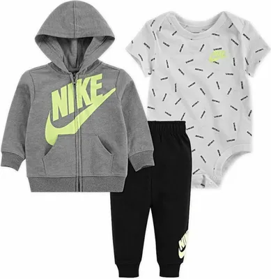 Obrázek produktu pro Sportovní sada pro děti Nike Kids JDI Toss Baby Black Grey White Babies - 0-3 měsíce