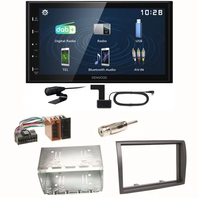 Produktbild von Kenwood DMX129DAB DAB+ Bluetooth USB Einbauset für Fiat Ducato Boxer Jumper