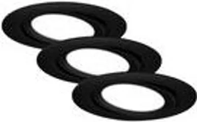 Produktbild von LED Einbauleuchten 3er Set 7 W matt-schwarz Kunststoff Ø 10,6cm Briloner