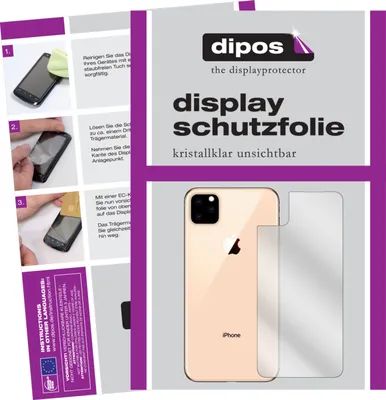 Produktbild von Schutzfolie für Apple iPhone 11 Pro Max Rückseite Display Folie klar