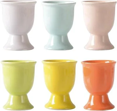Immagine prodotto di Portauova in porcellana - 6 pezzi - elegante tavola da colazione
