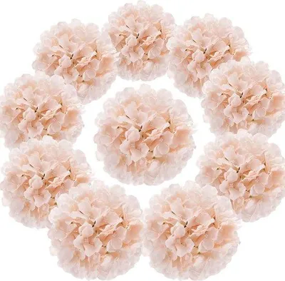 Produktbild von Famanu Kunstblumen Hortensienköpfe für Dekoration - Set von 10