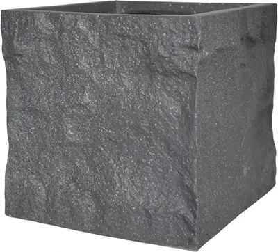 Immagine prodotto di Fioriera The Rock Fioriera Fioriera 29x28 cm Effetto pietra Grigio