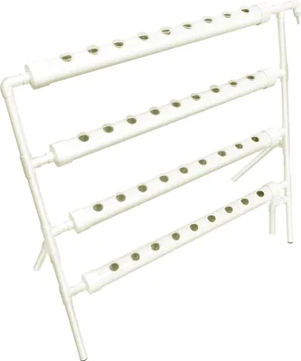 Immagine prodotto di Supporto per coltivazione idroponica, 4 livelli, 36 posti per piante, BIANCO
