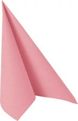 Produktbild von 20 Papstar Servietten ROYAL Collection 1/4-Falz 33 cm x 33 cm rosa 10628