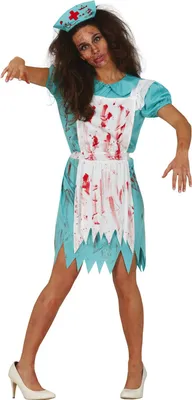 Produktbild von Zombie OP Krankenschwester Kostüm für Damen, Größe:L
