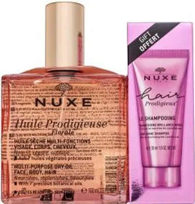 Productafbeelding van Nuxe Prodigieux Floral set: multifunctionele droge olie + glanzende shampoo, 100 ml + 30 ml