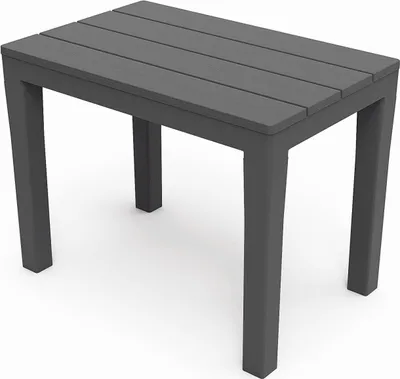 Produktbild von ProGarden Beistelltisch anthrazit Kunststoff Gartenmöbel 60x39x45 cm
