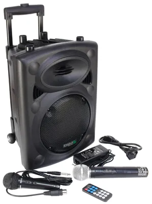 Produktbild von Ibiza Sound PORT8VHF-BT, 400 W, Kabelgebunden, 110 - 240 V, 50/60 Hz, 330 mm, 310 mm