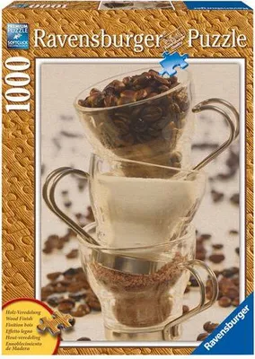 Immagine prodotto di Ravensburger 19003 - Kaffee Stillleben - 1000 Teile Holzstruktur Puzzle