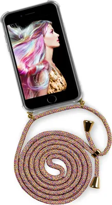 Produktbild von TWIST-Case + TWIST-Cord für iPhone 6S Plus / 6 Plus, Farbe:Sunny Rainbow (Gold)