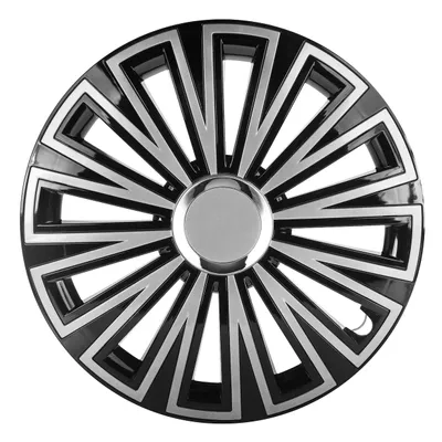 Produktbild von Radkappen 14" Schwarz-Silber SUNSET für Stahlfelgen, Hochwertig & Robust