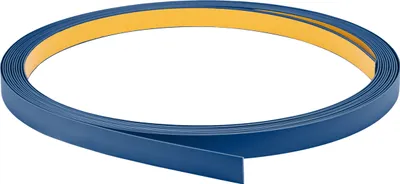 Obrázek produktu pro QUEST Plochá tyč z tuhého PVC 1x20mm, 10m, samolepicí, lepidlo, PP, modrá