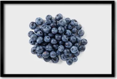 Produktbild von Bild 60x40 MDF-Rahmen, Wandkunst Blaubeeren