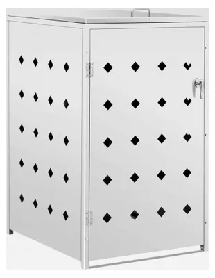 Produktbild von Mülltonnenbox für 1 Tonne 240 L aus Edelstahl