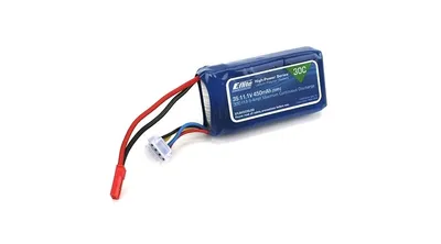 Produktbild von E-flite  450mAh 3S 11.1V 30C LiPo, 18AWG JST