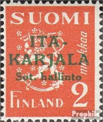 Produktbild von Briefmarken Finnische Bes. Ostkarelien 1941 Mi 10 postfrisch Freimarken