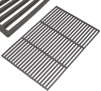 Produktbild von Guss Grillrost emailliert 67x40 eckig Grill Gussrost 56520 Gusseisen Gußeisen