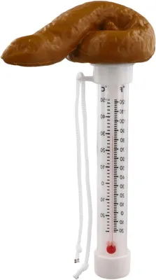 Productafbeelding van Drijvende Thermometer - Water Temperatuurmeter - Zwembad Onderhoud - Duidelijk Dubbel Display - 32-100°F - Grappig Ontwerp