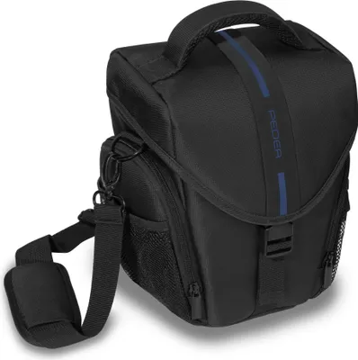 Produktbild von PEDEA 65060314, Schultertasche, Jede Marke, Canon EOS R, M3, M5, M6, M10, M50, M100 Canon EOS 5D, 5DS R, 5D Mark II, 5D Mark IV, 6D, 6D Mark..., Schultergurt, Schwarz, Blau