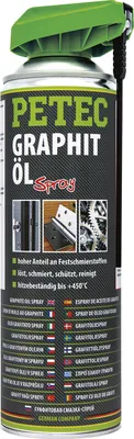 Produktbild von Petec Graphitöl Graphit Spray Universal-Öl 500ml 72250