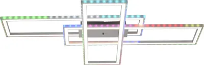 Produktbild von JUST LIGHT FELIX60 LED Deckenleuchte Steuerbare Lichtfarbe 40W Silber/Weiß 14637-55