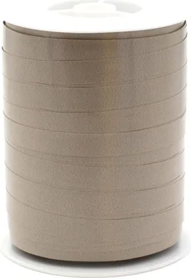 Produktbild von Geschenkband Ringelband 10mm x 250m Rolle Taupe