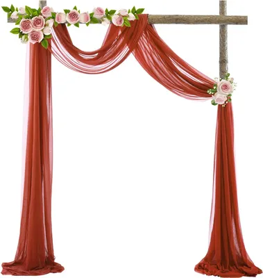 Produktbild von Tüll Fotovorhang Hintergrund Vorhäng,Hochzeitsbogen Deko Tüllstoff Hochzeit Bogenvorhäng Freihandbogen Querbehang Deko Gardinen Vorhang für Babyparty Party Hochzeit Torbogen Zeremonie,70*600cm