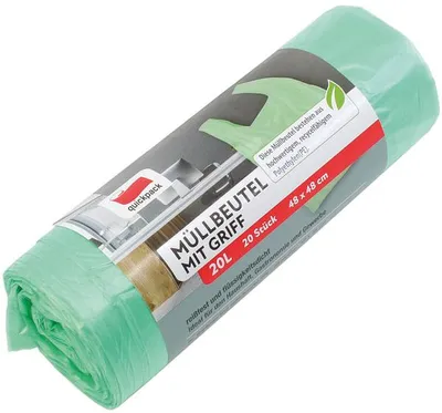Produktbild von QUICKPACK Müllbeutel 20 ltr. 20 Stck. mit Tragegriff
