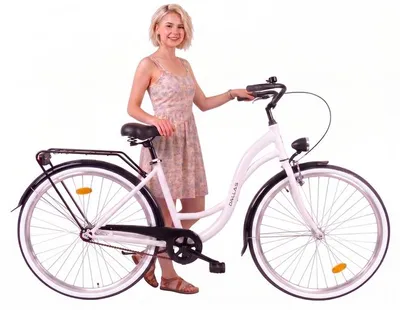 Zdjęcie produktu dla Rower Dallas City 26" 1spd - biały z czarnym