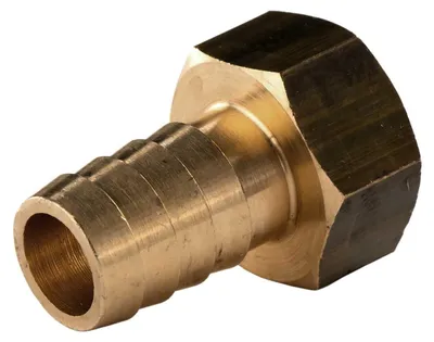 Produktbild von Messing Gewinde-Fitting Schlauchanschluss 1/2' IG (DN 15) Länge 13 mm - schwere Ausführung