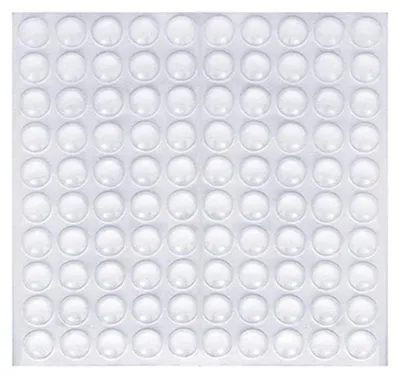 Immagine prodotto di Paracolpi per porta - Gomma - Autoadesivo - Trasparente - 100 pezzi