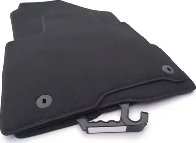 Produktbild von Fußmatten für Hyundai Tucson (NX4) ab 2020> Velours Premium Automatten Matten Set 4-teilig Schwarz Wetterfest Antirutsch