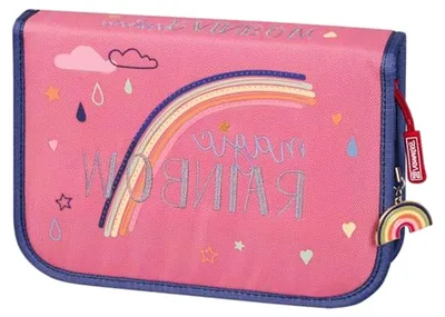 Produktbild von Federmäppchen Magic Rainbow | 2 Klappen, rosa